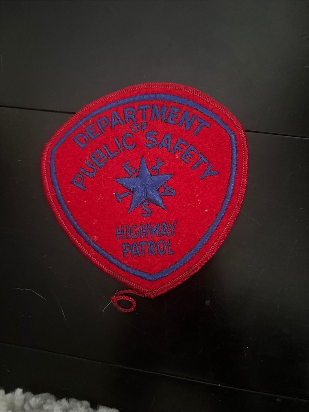 Department of Public Safety Highway Patrol Embroidered Patch - Red & Blue